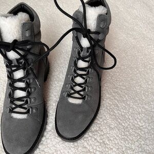 Marc Fisher Mallie Lug Sole Sherpa Booties